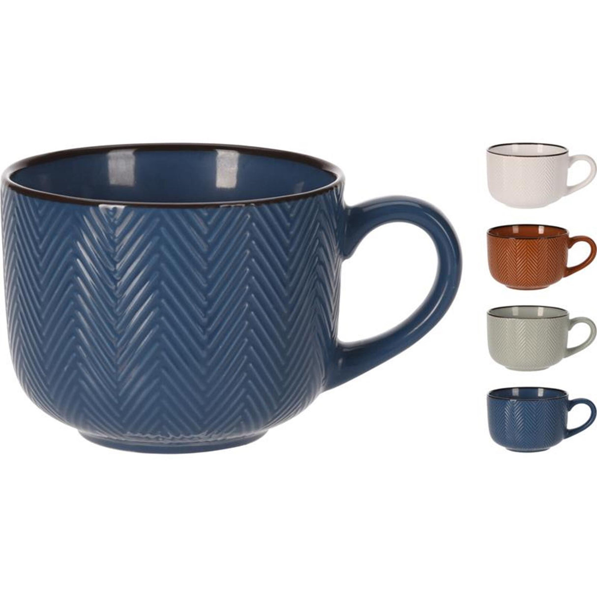 Excellent houseware beker-soepkom aardewerk 460ml