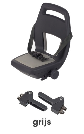 Asiento trasero de qibbel junior 6+ reposapié + gris cinturón