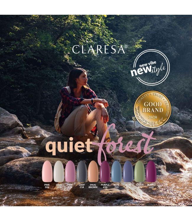 Claresa UV førte Gellak 5 ml grå 218 stille skov