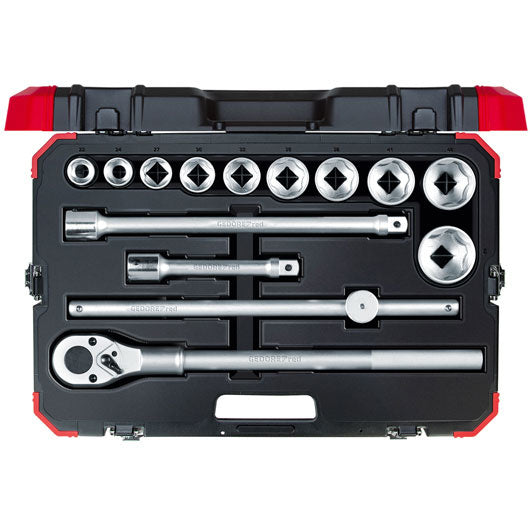 GEDORORE RED DIP CHANTES DESTA 3 4 polegadas SW 22-50 mm 14 peças