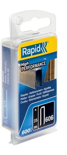 Rapid nej. 606 häftklammer med smal rygg 25 mm, 600 stycken - 40109531 - 40109531