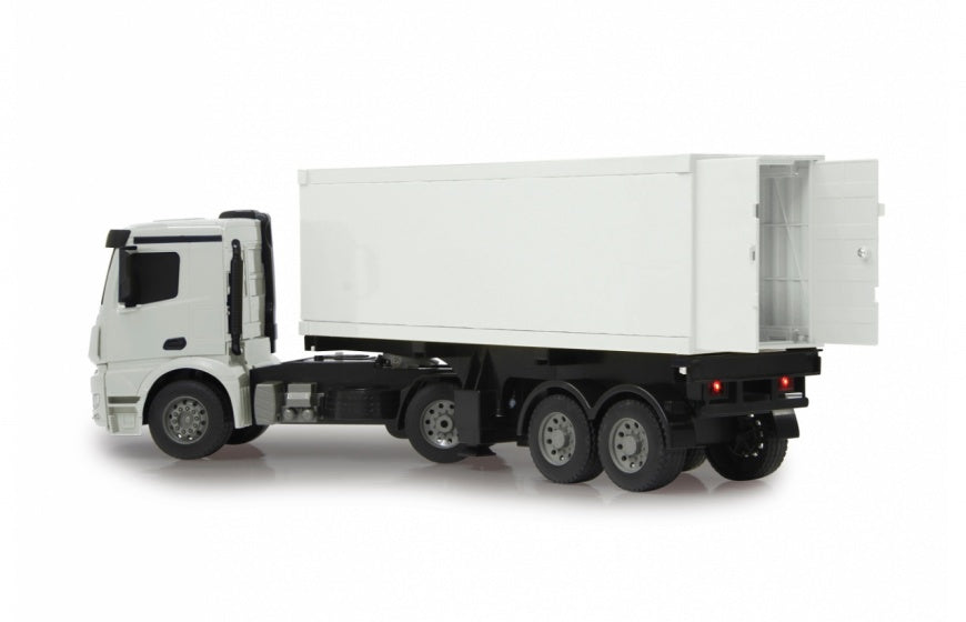 Jamara RC Mercedes-Benz Arocs Container Camion 2.4 Ghz wäiss 1:20