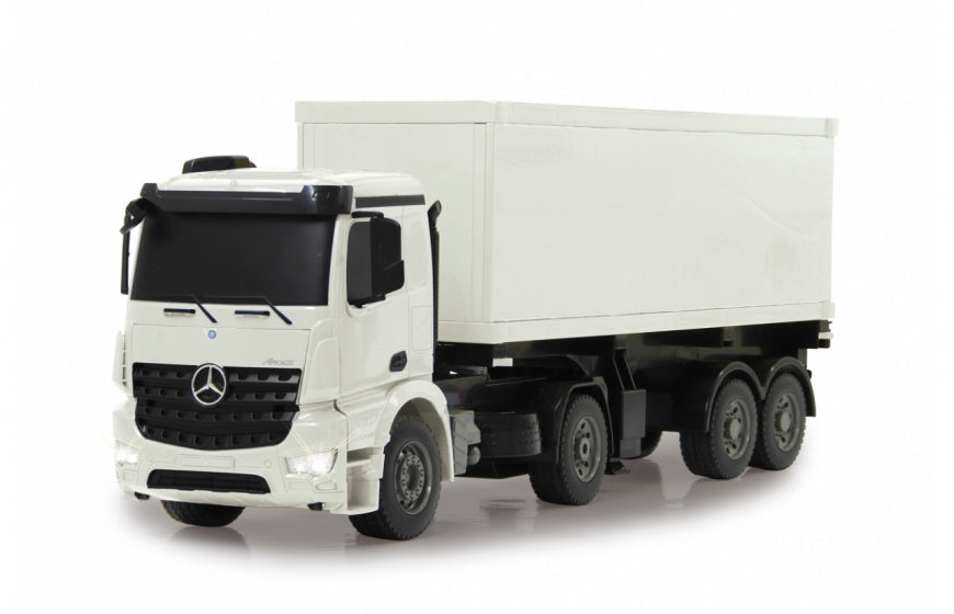 Jamara RC Mercedes-Benz Arocs Container Camion 2.4 Ghz wäiss 1:20