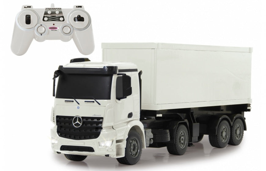 Jamara RC Mercedes-Benz Arocs Container Camion 2.4 Ghz wäiss 1:20