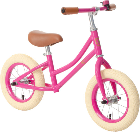 Rebel Kidz 12.5, Fuchsia. Avec volant et selle réglables