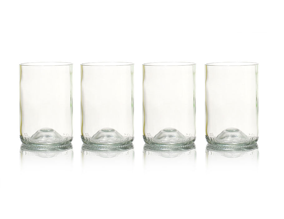 Rebottled glazen - 4-pack - clear