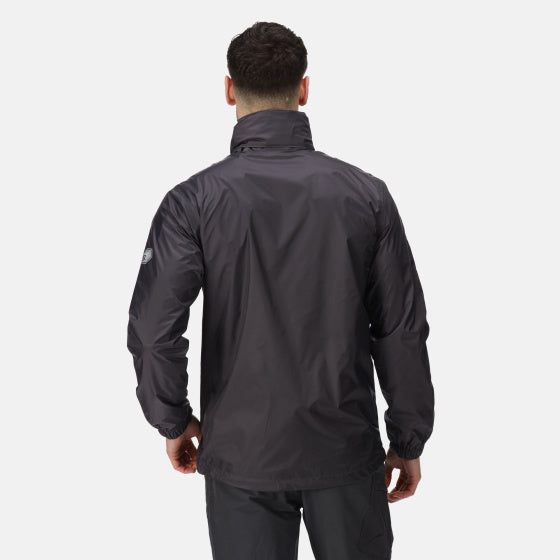 Regatta Lyle IV Raincoat Hooded Men Grey Velikost l