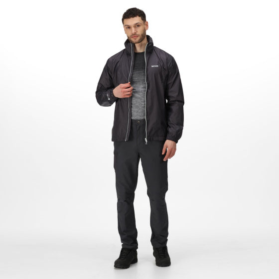 Regatta Lyle IV Raincoat Hooded Men Grey Velikost l