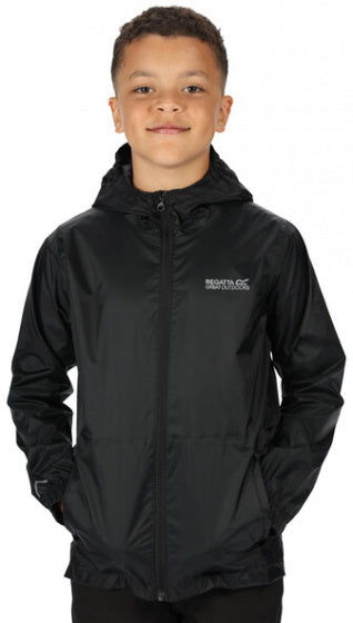 Regatta Pack it jacket junior black size 158-163