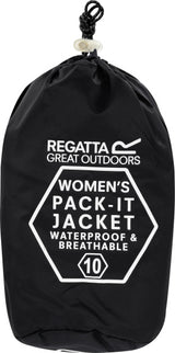 Regatta pack-iii giacca da pioggia signore di taglia nera m