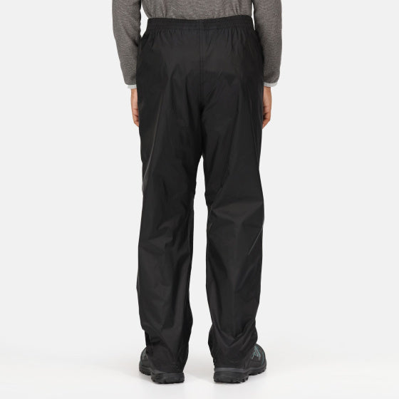 Regatta Rainbroek Pack It Junior Black Size 7-8 años