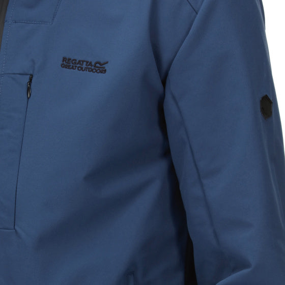 Regatta iwwermoor softshellcoat Männer blo Gréisst xl