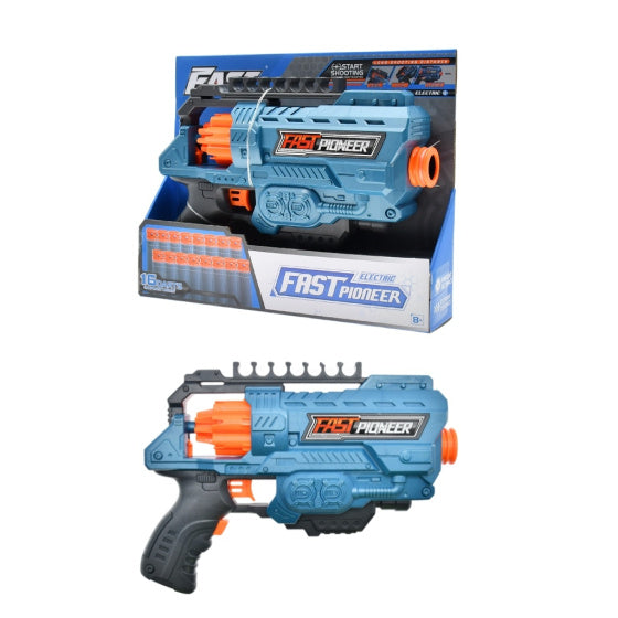 Rask Pioneer Toy Gun med roterende lager 16 kuler