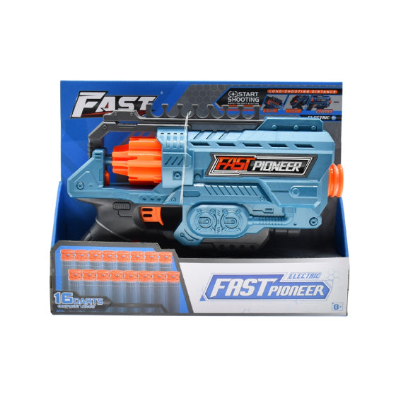 Rask Pioneer Toy Gun med roterende lager 16 kuler