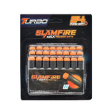 Fast pioneer foam bullets for toy gun 24 pieces black