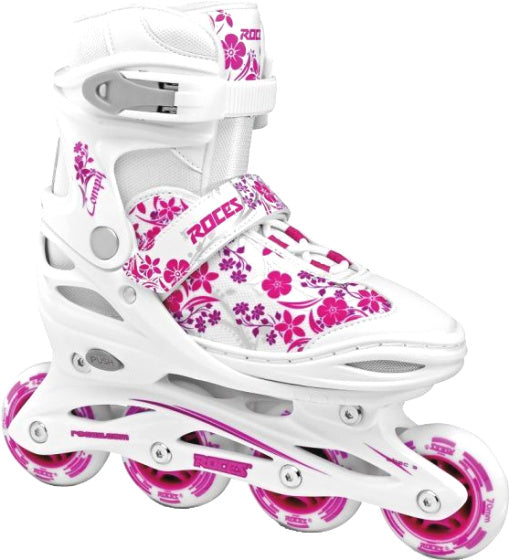 Rake Compyen 8.0 Inlinesates Softboot Meedercher Wäiss Pink Gréisst 34-37