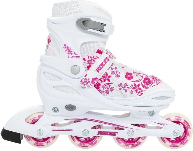 Rake Compyen 8.0 Inlinesates Softboot Meedercher Wäiss Pink Gréisst 34-37
