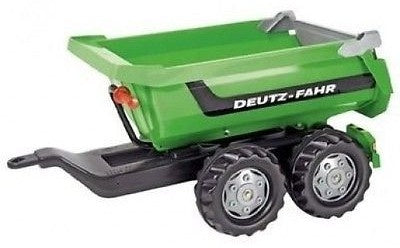 Rolly Toys Trailer Rollyhalpipe deutz-fahr 89 x 45 cm verde