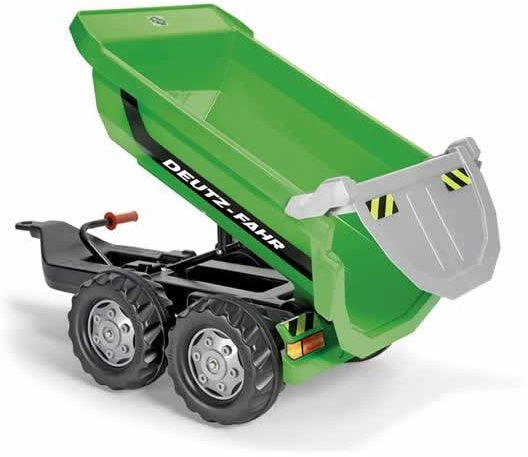 Rolly Toys Trailer Rollyhalpipe deutz-fahr 89 x 45 cm verde
