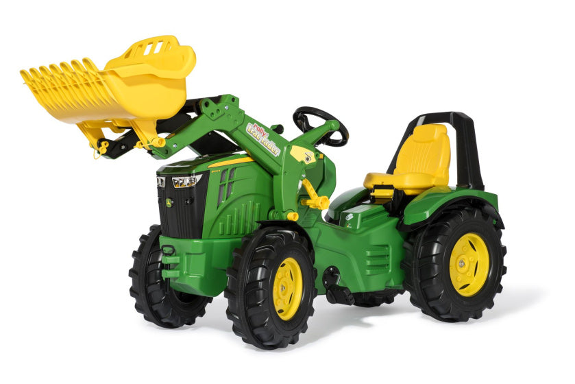 Rolly Toys Premium John Deere X-Trac 8400R con caricatore anteriore verde