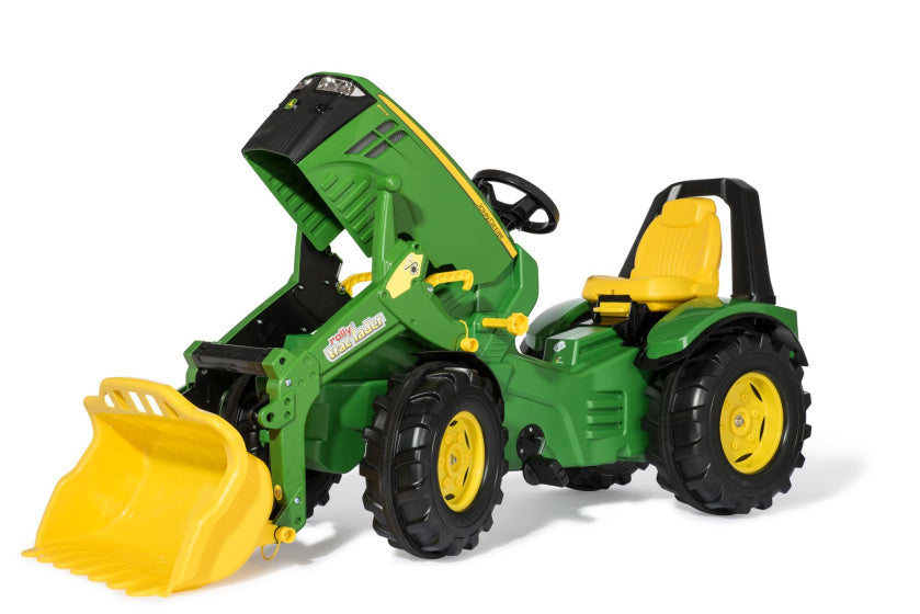 Rolly Toys Premium John Deere X-Trac 8400R con caricatore anteriore verde