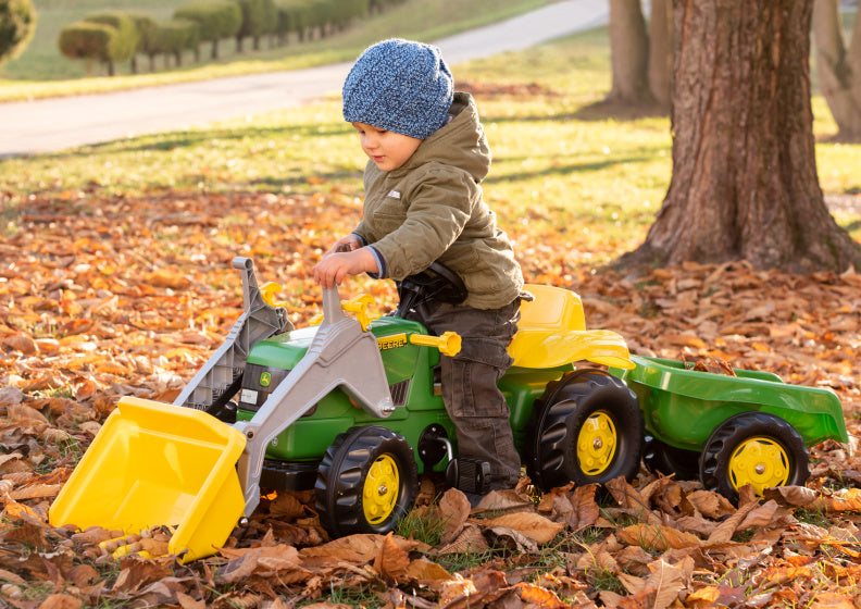 Traktor stopnišča Rolly Toys Rollykid John Deere Junior Green