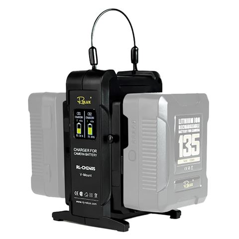 Rolux Double Fast Charger RL-CH240S dla baterii V-Mount