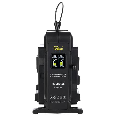 Rolux Double Fast Charger RL-CH240S dla baterii V-Mount
