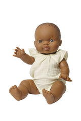 Heless Dollbody gul med ruffles, 28-35 cm