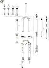 Rockshox verende voorvork 29 recon silver rl d1