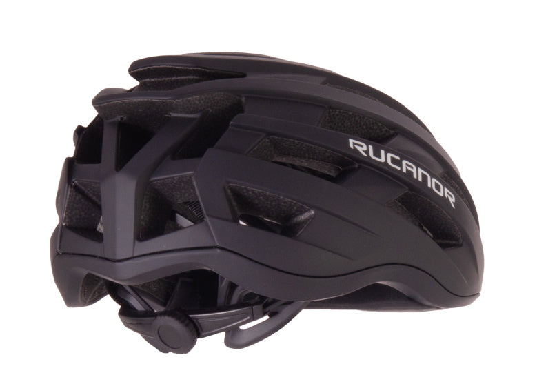 Rucanor Grav Bicycle Helmet MTB og E-cykel Justerbar sort størrelse 58-61 cm (L)
