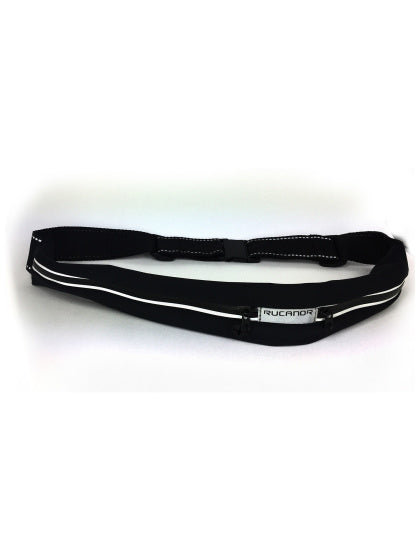 Rucanor Running Mini Hip bag with 2 zippers Unisex Black Onesize