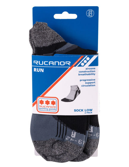 Rucanor Running ponožky Krátká 2-pack černá velikost 35-38