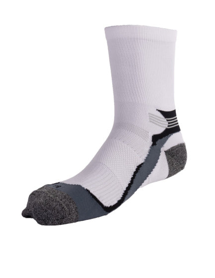 Rucanor Running Socken lang 2-Pack weiß grau Größe 35-38