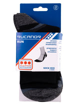 Rucanor Running Socken lang 2-Pack Schwarz Größe 39-42