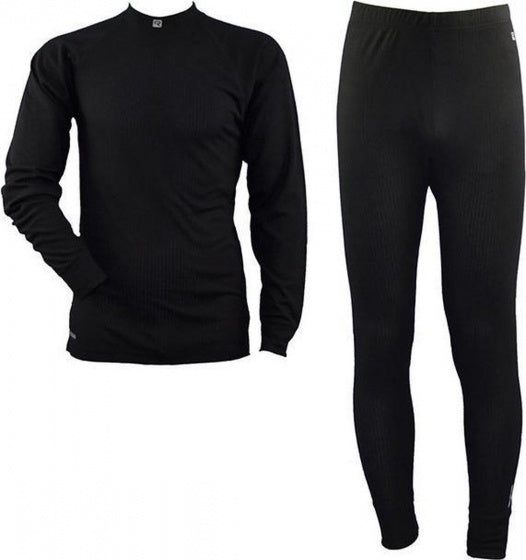 Rucanor Thermosuit Montana II mænds polyester sort 2-delt Mt L