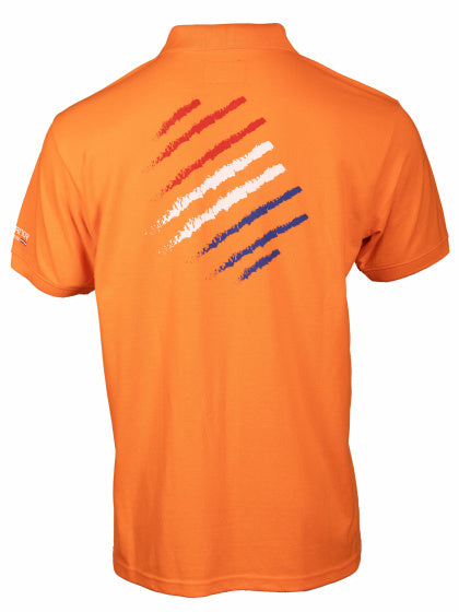 T-shirt di palla da pallo da calcio Rucanor uomini a maniche corte arancione m size m