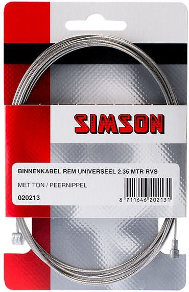 Cabo interno REM 2250 mm de aço inoxidável prata
