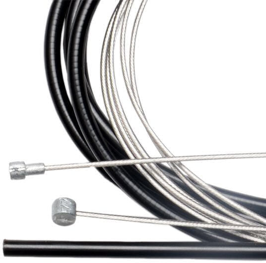 Brake cable set Universal 1.70 meters Black
