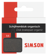Simson disc brake pads organic shimano tektro