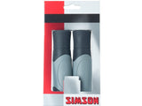 Simson Ergo Shift Grips - Black/Light Gray - 92mm - Bicycle