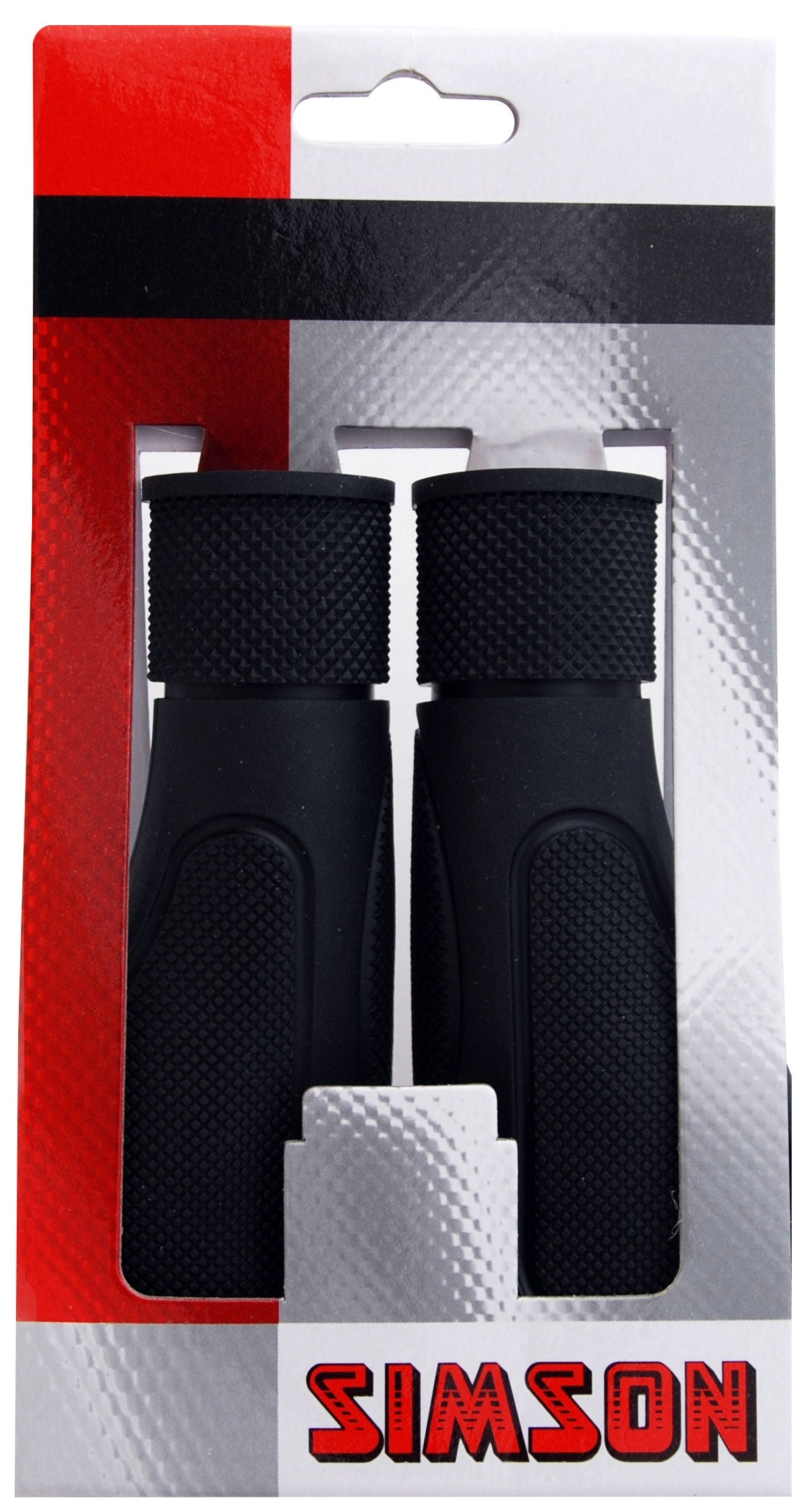 Simson Handles Wing - Ergonomic paddle shape, optimum pressure distribution, black