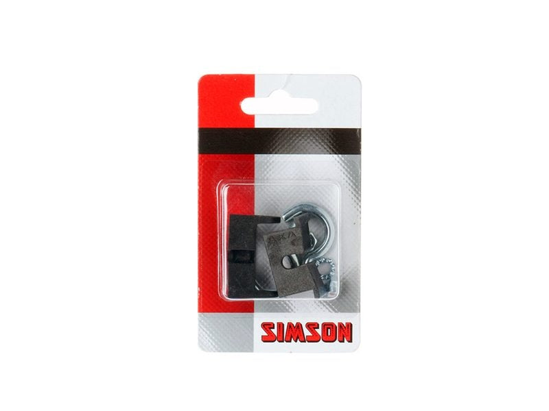 Simson Ring Lock Montering Set Normal - 2 Hooks, 2 klemmer, 2 bolte, 2 ringe - sort