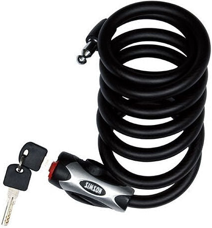 Simson Cable lock Regular XL - 10x150cm - Black - No Art - Bicycle