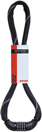 Combo de verrouillage de chaîne Simson avec code numérique 6x100 mm