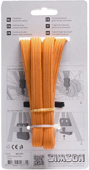 Snelbinder Trio Simson se 3 pojivami 61 cm - oranžová