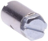 Skrue brystvorter 15 x 8 mm sølv 2 stykker