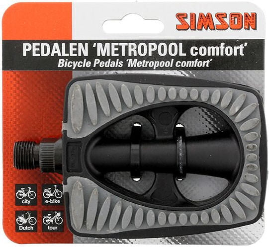 Pedals Set Metropolis Comfort 9 16 Inch Gray Black