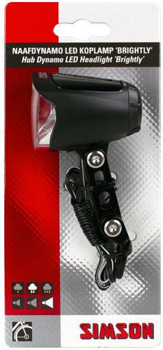 Voorlicht kirkkaasti napa -dynamo LED 70 Lux Black