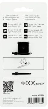 Simson usb-c led lamp 'pocket' wit